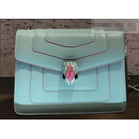 Most Popular Bvlgari Serpenti Forever 20cm Crossbody Bag B42630 Turquoise 2019 