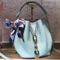 Duplicate Bvlgari Serpenti Forever Bucket Bag B42632 Turquoise 2019 