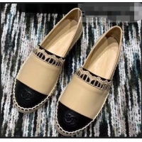 Famous Brand Chanel Lambskin Espadrilles G34431 Beige ​2019