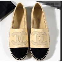 Lower Price Chanel Stitching CC Logo Espadrilles GG42609 Beige