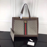 Hot Sell Gucci Ophidia Soft GG Supreme Canvas Tote Bag with Web 519336