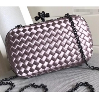 Luxury Bottega Veneta Intrecciato Chain Knot Clutch Bag B402922 Lilac 2019