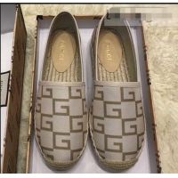 Shop Discount Gucci Canvas G Logo Espadrilles 12409 Beige 2019