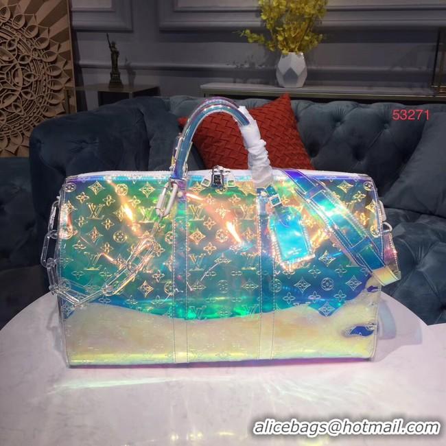 New Fashion Louis Vuitton Iridescent Prism Keepall Bandoulière 50 Bag M53271