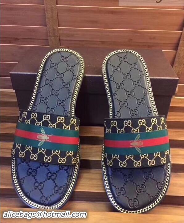 Trendy Design Gucci GG Web Men's Slides G89304