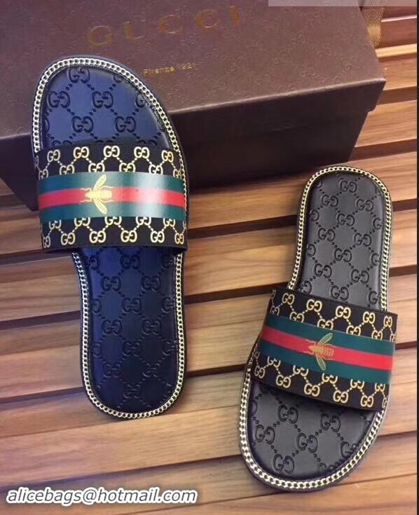 Trendy Design Gucci GG Web Men's Slides G89304