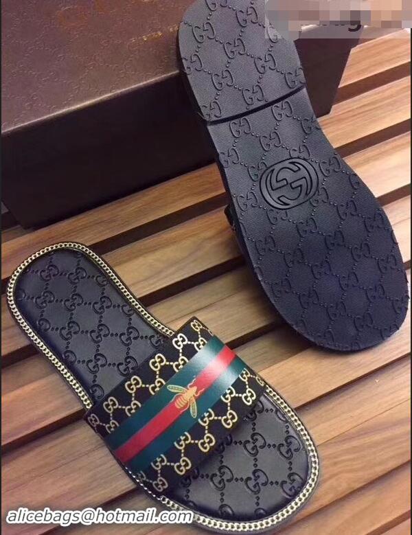 Trendy Design Gucci GG Web Men's Slides G89304