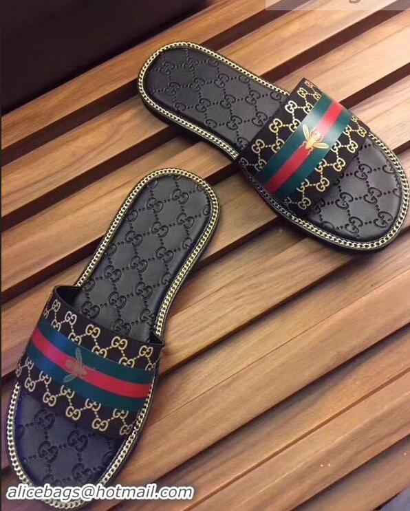 Trendy Design Gucci GG Web Men's Slides G89304