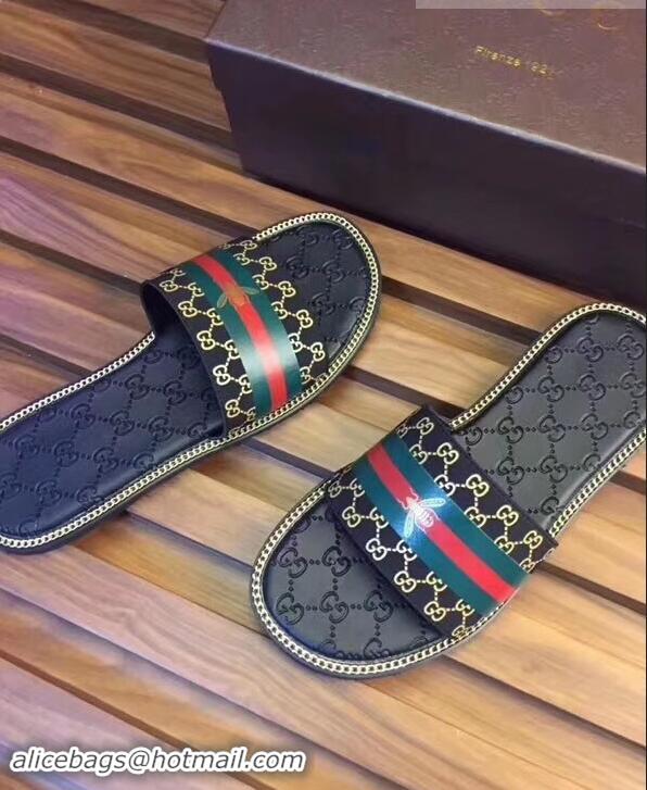 Trendy Design Gucci GG Web Men's Slides G89304