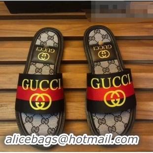 Good Looking Gucci GG Web Men's Slides G89562