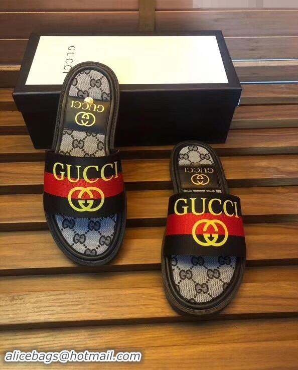 Good Looking Gucci GG Web Men's Slides G89562