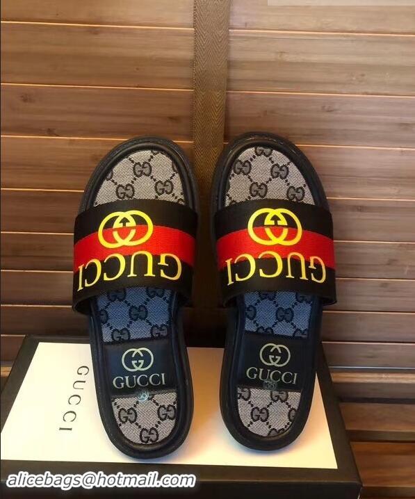 Good Looking Gucci GG Web Men's Slides G89562