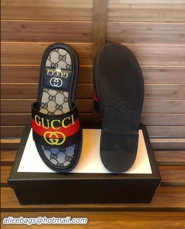 Good Looking Gucci GG Web Men's Slides G89562