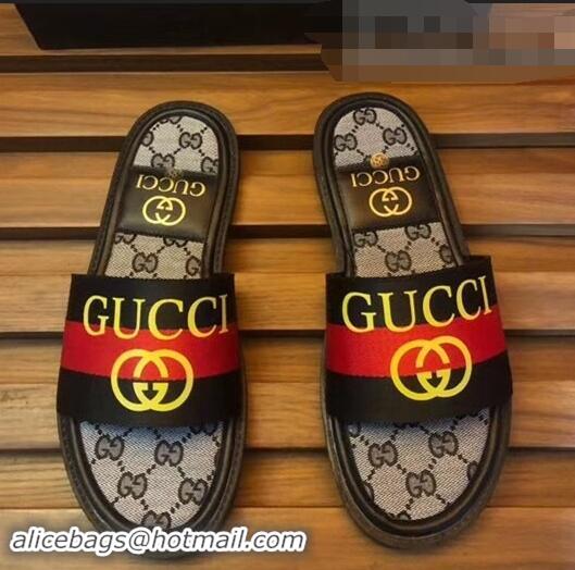 Good Looking Gucci GG Web Men's Slides G89562