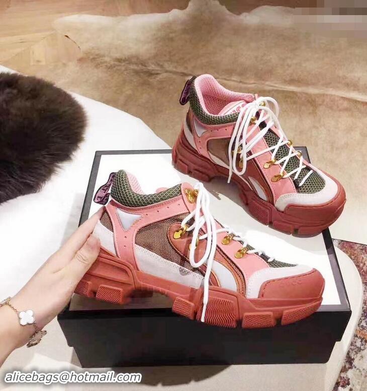 Classic Specials Gucci Flashtrek Lovers Sneakers 932608 Pink 2019