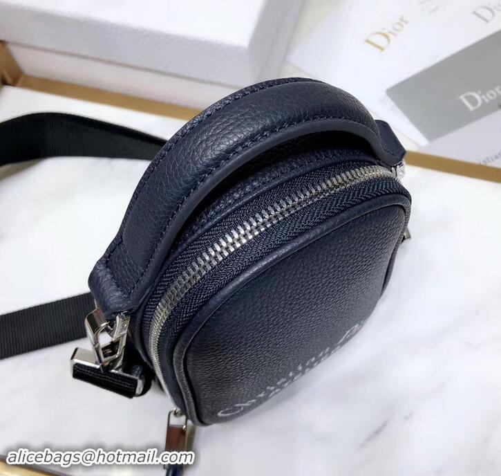 Well Crafted Dior Christan Dior Atelier Print Mini Shoulder Bag In Grained Calfskin 500411 Navy Blue