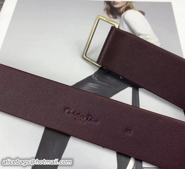 Purchase Dior Vintage Saddle Belt Bag 500412 Burgundy