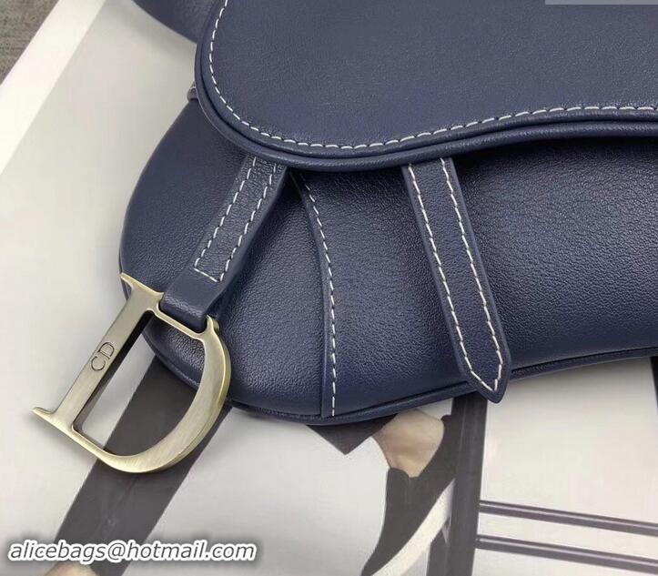 Unique Style Dior Vintage Saddle Belt Bag 500412 Dark Blue