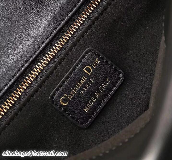 Wholesale Dior Dioraddict Crossbody Chain Bag in Cannage Lambskin 500414 Black