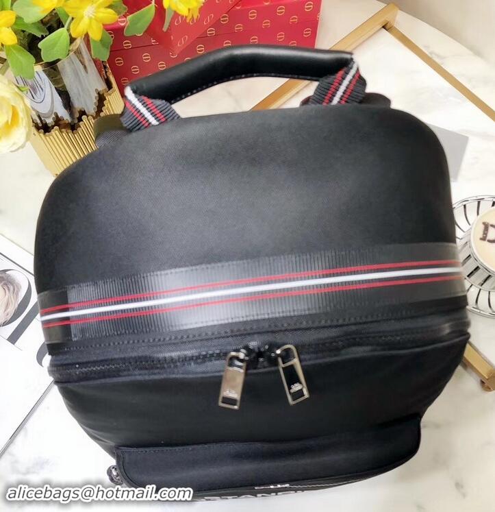 Good Product Dior Homme Slogan Backpack Bag In Black Nylon 500427