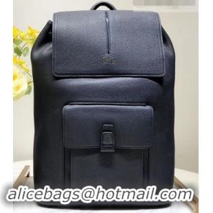 Newest Dior Motion Rucksack Backpack Bag In Grained Calfskin 500430 Navy Blue