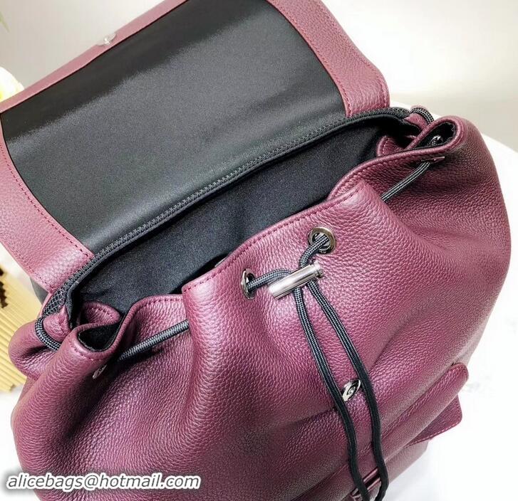 Low Cost Dior Motion Rucksack Backpack Bag In Grained Calfskin 500430 Burgundy