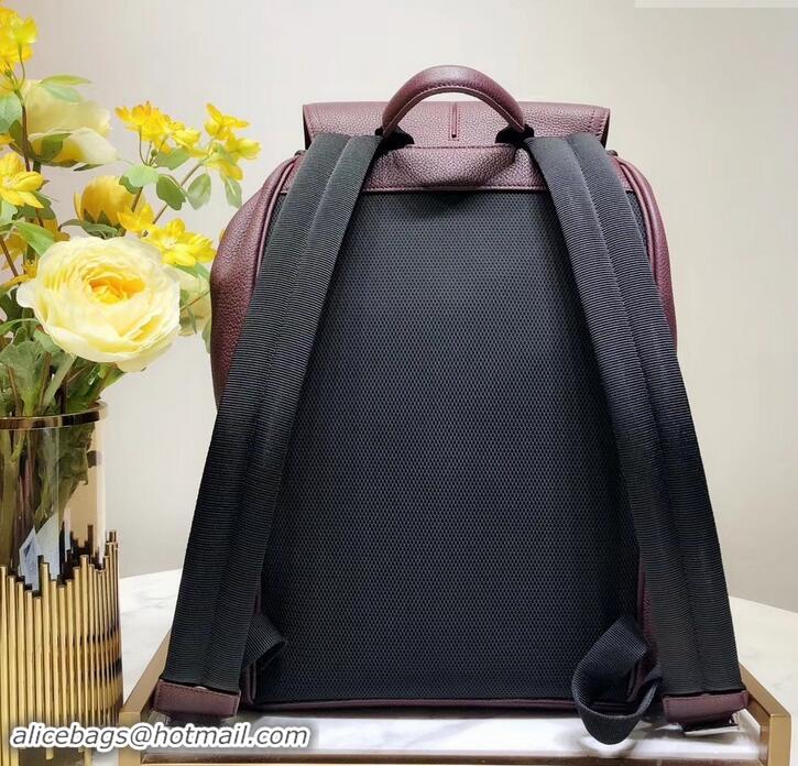 Low Cost Dior Motion Rucksack Backpack Bag In Grained Calfskin 500430 Burgundy