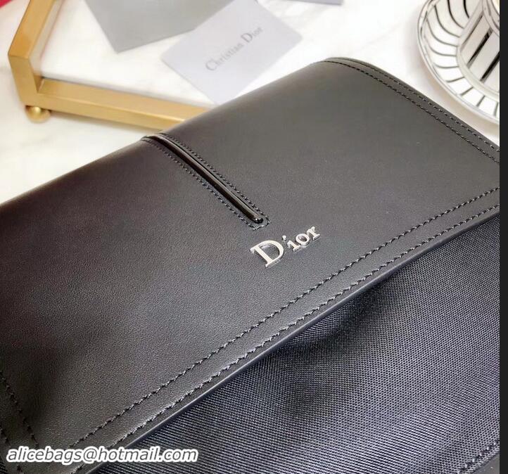 New Stylish Dior Motion Rucksack Backpack Bag In Nylon and Calfskin 500433 Black