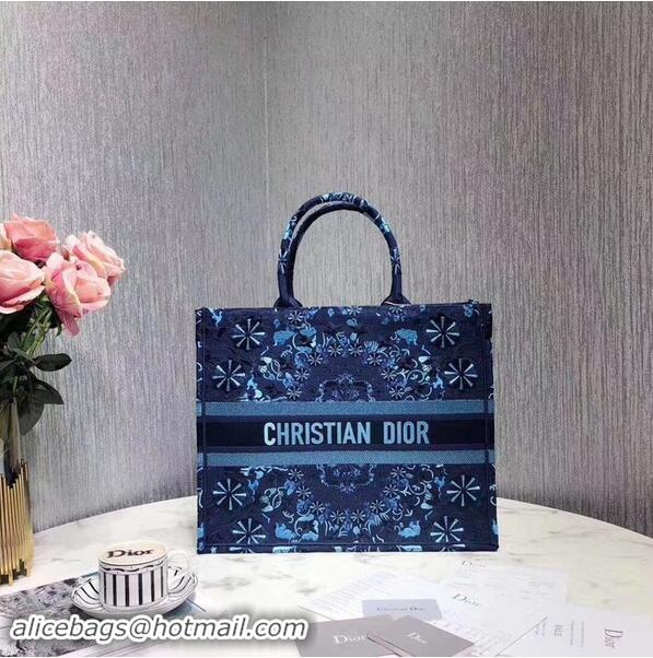 Luxury Discount DIOR BOOK TOTE BAG VAN GEBORDUURD CANVAS M1286ZBE