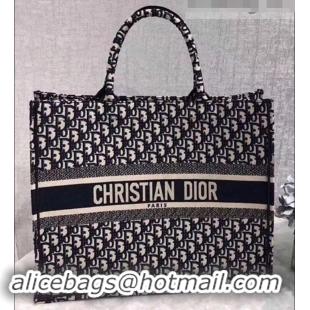 Popular Dior Book Tote Bag In Embroidered Dior Oblique Canvas 500512 2019