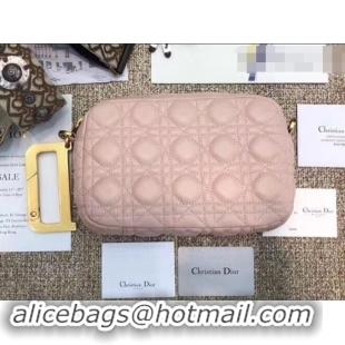 Charming Dior Diorquake Clutch in Cannage Lambskin 500513 Pink 2019