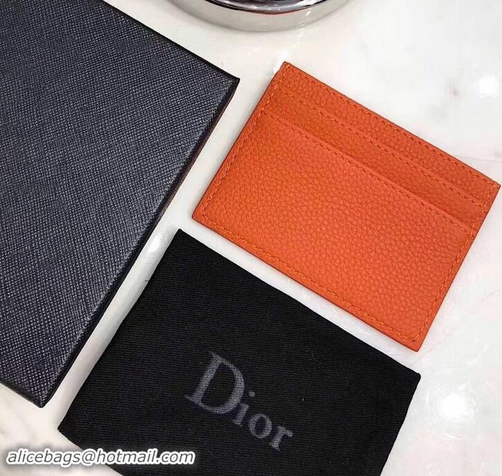 Best Price Dior Atelier Homme Card Holder 500520 Orange 2019