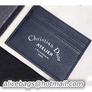 Duplicate Dior Atelier Homme Card Holder 500520 Dark Blue 2019