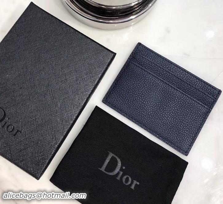 Duplicate Dior Atelier Homme Card Holder 500520 Dark Blue 2019