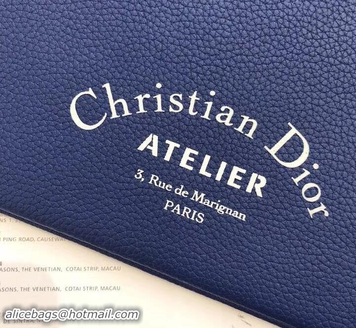 Shop Duplicate Dior Atelier Homme Pouch 500521 Blue 2019