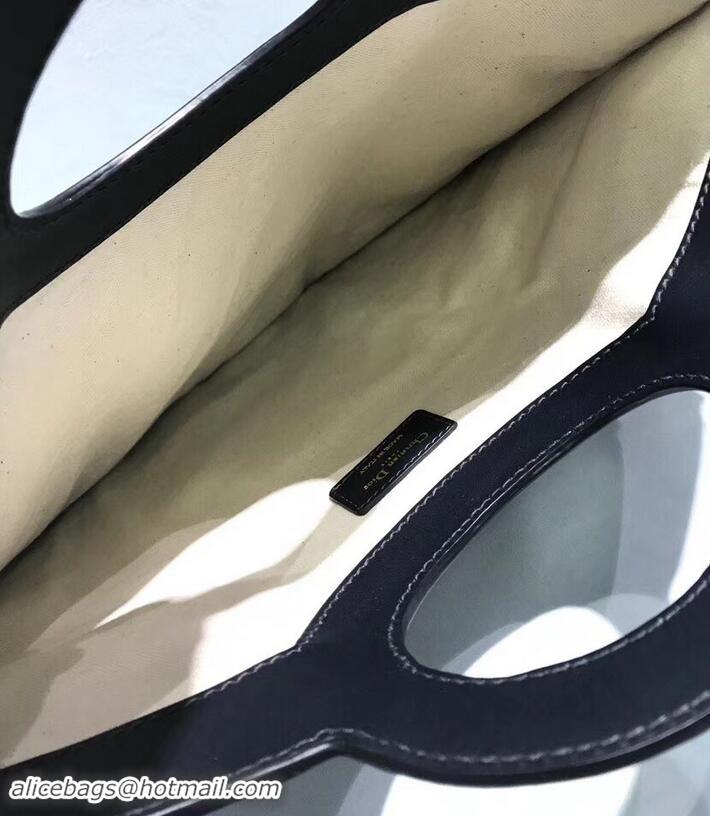 Leisure Dior Oblique CD Foldable Tote Bag 500525 Blue 2019