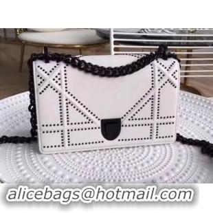 Luxury Dior Diorama Ultra Bag 500528 White/Black 2019