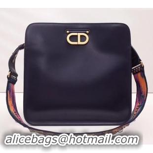 Best Product Dior CD Hobo Shoulder Bag in Indigo Blue Calfskin 500613