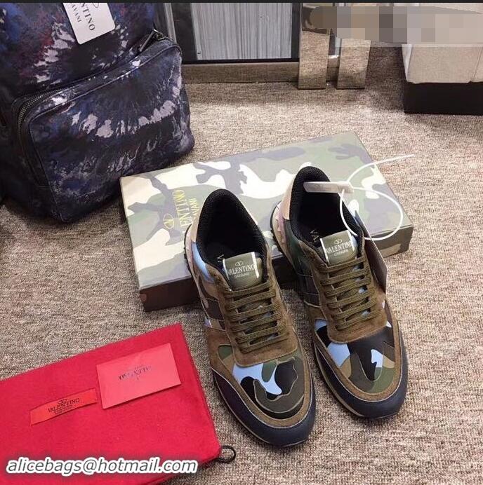 Cheapest Valentino Camouflage Rockrunner Sneakers For Woman/Men VA94283