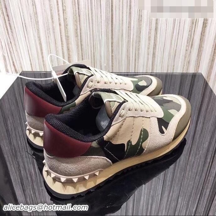 Low Cost Valentino Camouflage Rockrunner Sneakers For Woman/Men VA94285