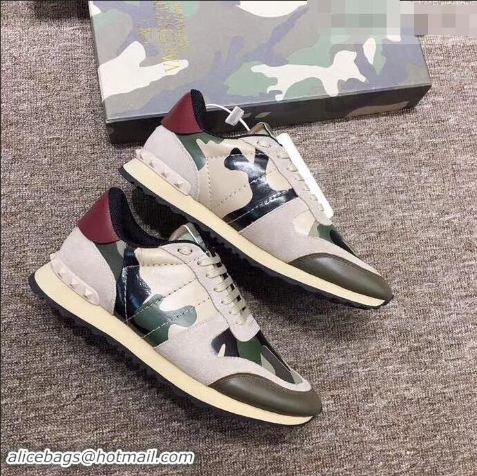 Low Cost Valentino Camouflage Rockrunner Sneakers For Woman/Men VA94285