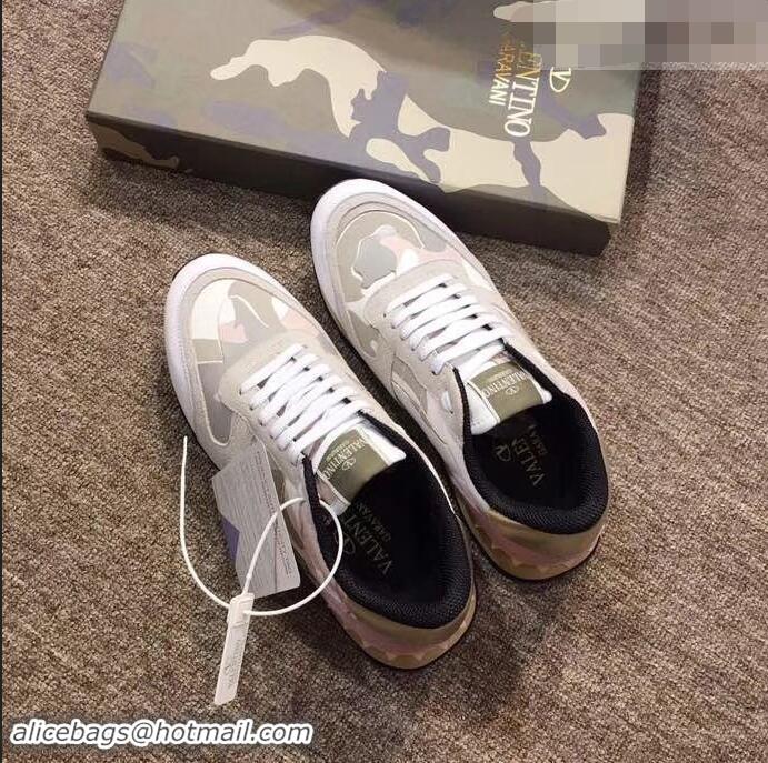 Low Price Valentino Camouflage Rockrunner Sneakers For Woman/Men VA94286