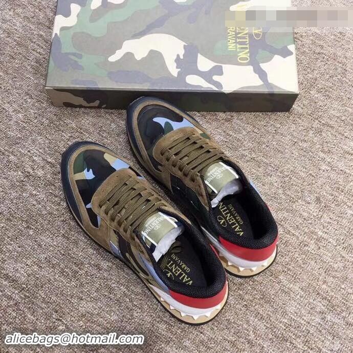 Cheapness Valentino Camouflage Rockrunner Sneakers For Woman/Men VA94293