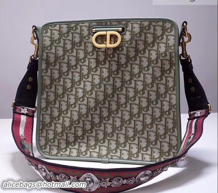 Unique Style Dior Oblique CD Hobo Shoulder Bag 500615 Green