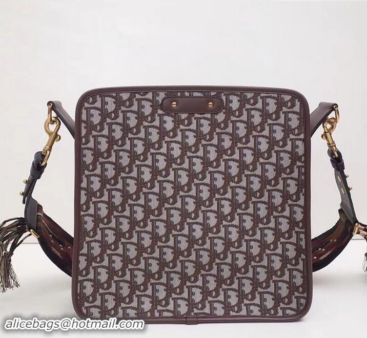 Pretty Style Dior Oblique CD Hobo Shoulder Bag 500615 Coffee