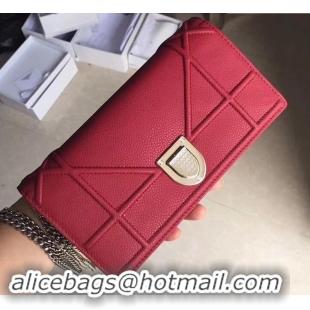 Fashion Dior Diorama Wallet on Chain Clutch 500618 Red