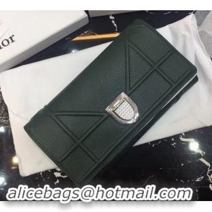 Best Price Dior Diorama Wallet on Chain Clutch 500618 Dark Green