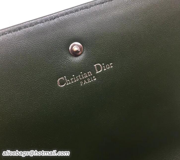 Best Price Dior Diorama Wallet on Chain Clutch 500618 Dark Green