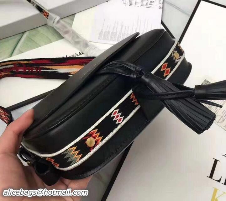 Unique Style Dior Diorodeo Flap Bag in Supple Calfskin 500621 Black