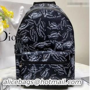 Fashion Dior Rider Rucksack Backpack Bag All Over Logo 500630